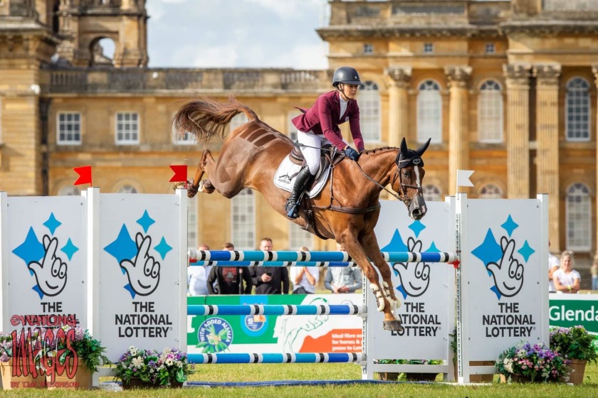 Yasmin Ingham riding Banzai Du Lior at Blenheim where they took overall victory